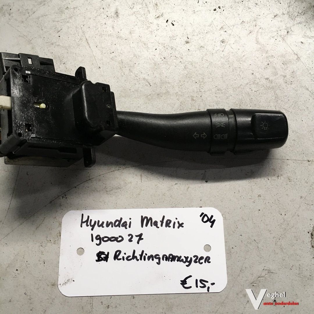Hyundai Matrix 2004  1900027 Richtingaanwijzerschakelaar, Gebruikt, -, -, Ophalen of Verzenden