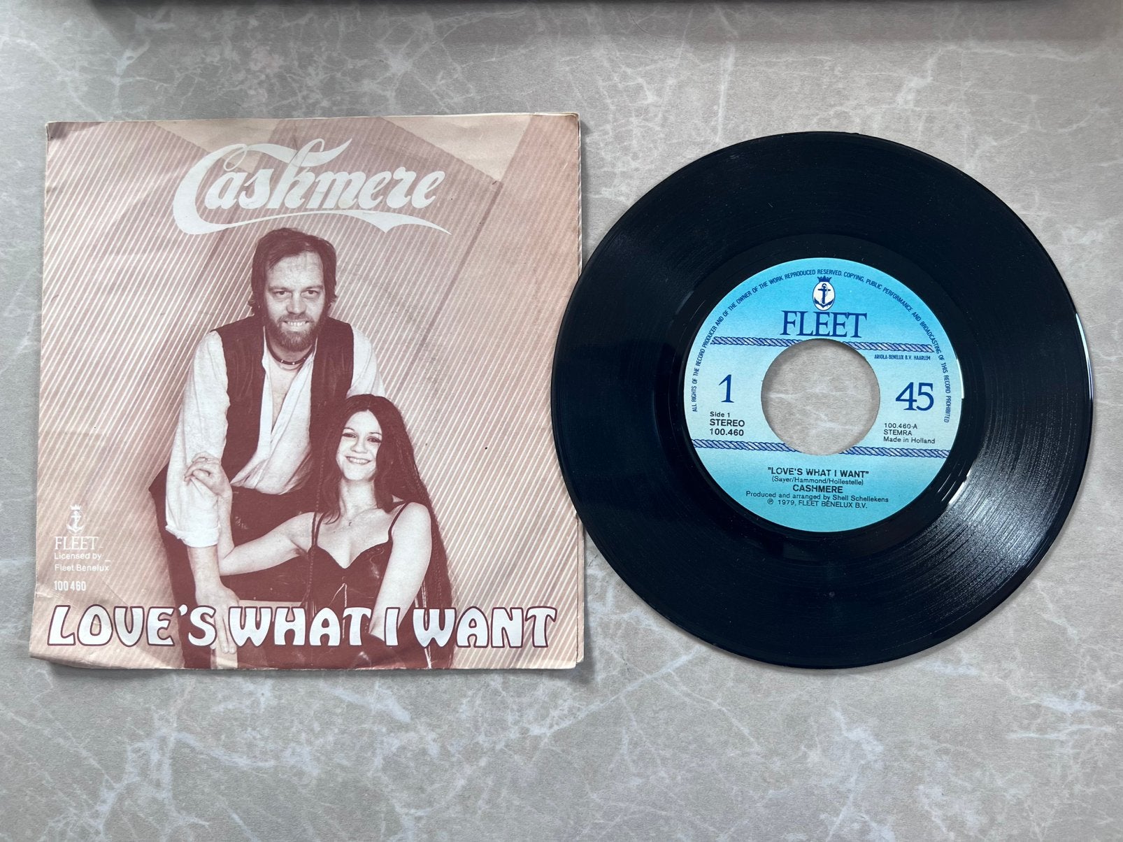 Vinyl 7" 45RPM Cashmere, Ophalen of Verzenden, Gebruikt, 7 inch