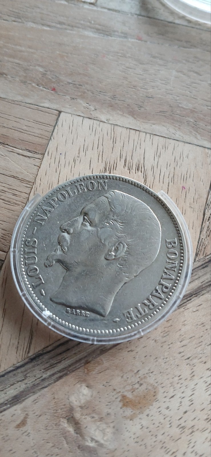 zilver 1852 – Louis Napoléon Bonaparte Napoléon III-, Ophalen of Verzenden, Gebruikt