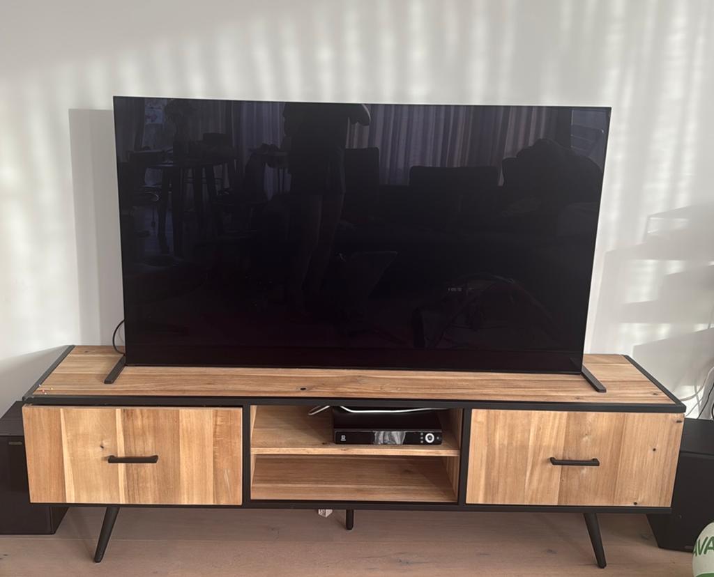 Full wood TV stand XOOON KINNA, Ophalen, Zo goed als nieuw, Overige houtsoorten, Rustiek Modern