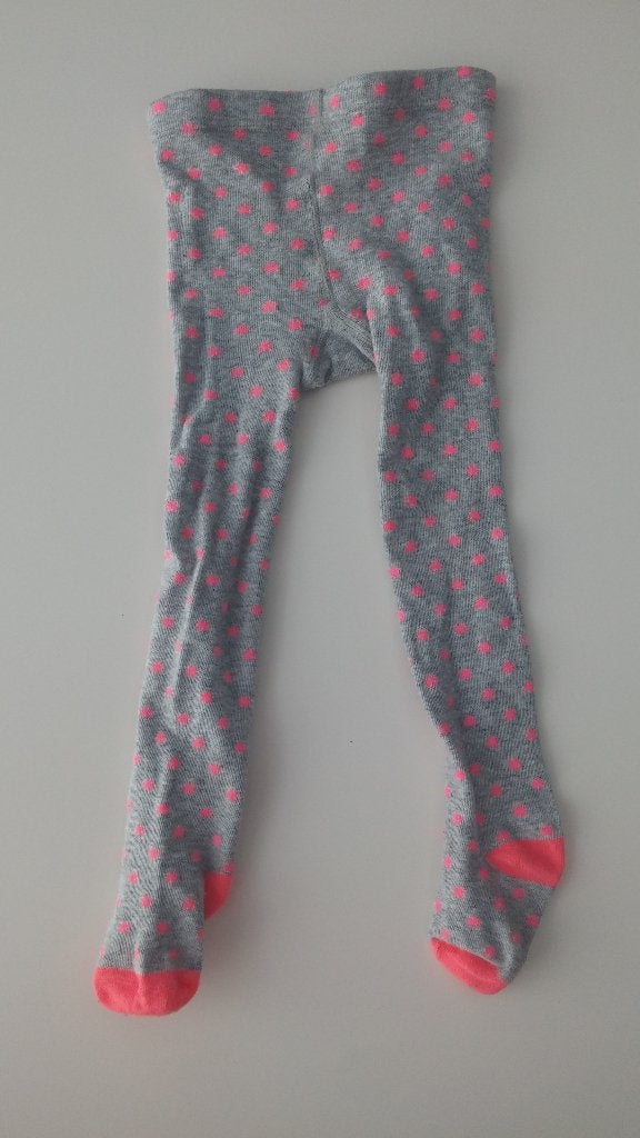 Bas gris/roses taille 86, Enlèvement ou Envoi, Comme neuf, Hema, Chaussettes