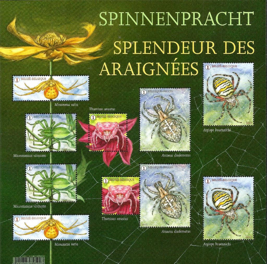2023 Spinnenpracht OBP 5179/83**, Postzegels en Munten, Postzegels | Europa | België, Postfris, Orginele gom, Overig, Zonder stempel