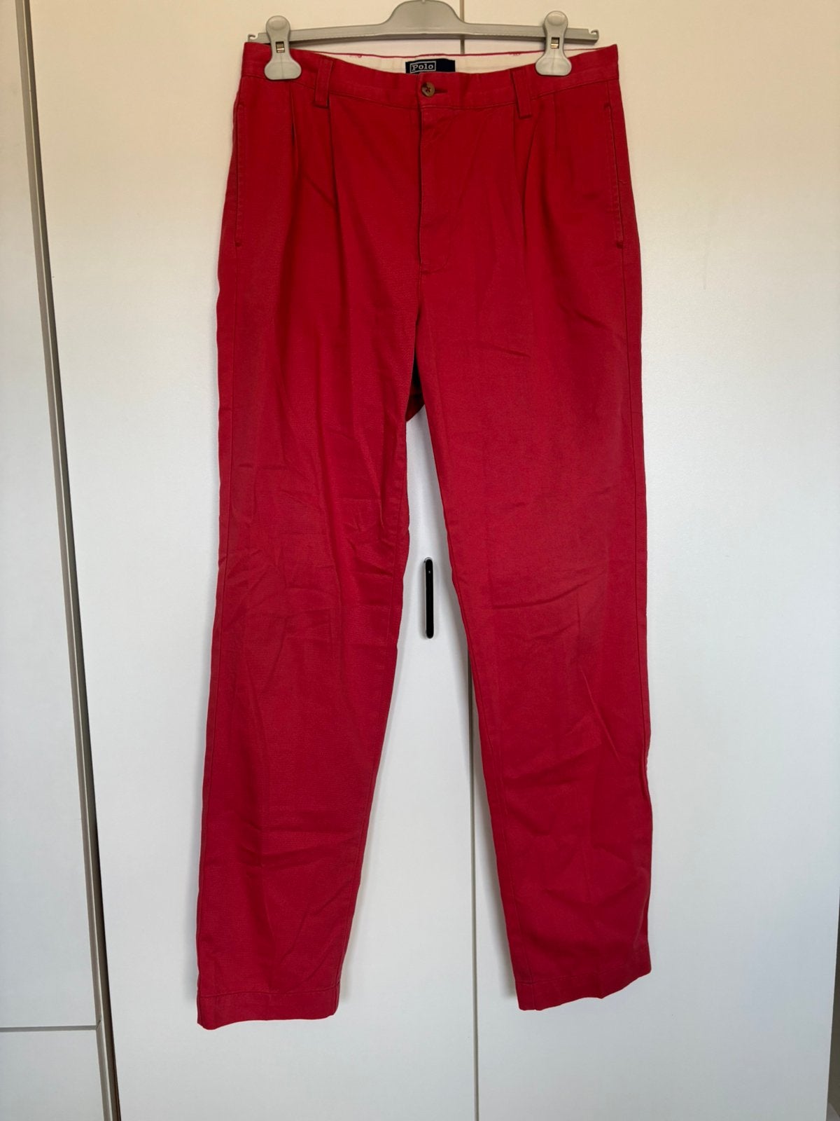 Polo Ralph Lauren Chatfield Pant Koraal Rood – W35 L36, Maat 42/44 (L), Ophalen of Verzenden, Zo goed als nieuw, Lang