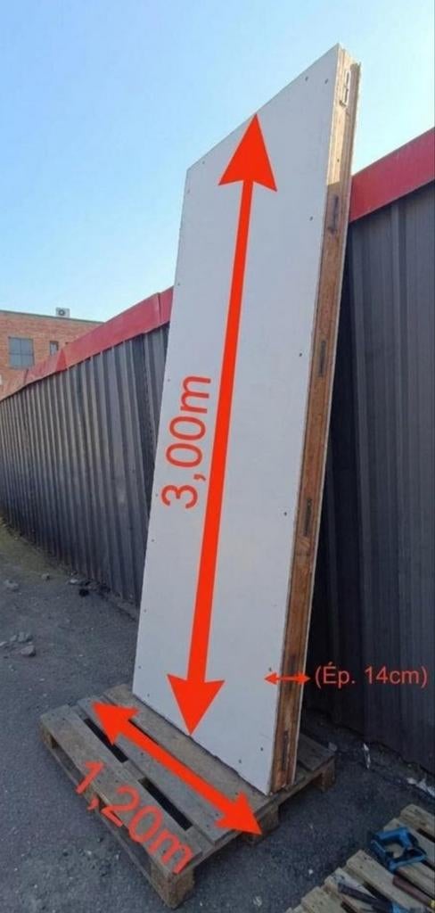 Lot de Panneaux Sandwich – 289 m² – Idéal Construction & Iso, Enlèvement ou Envoi