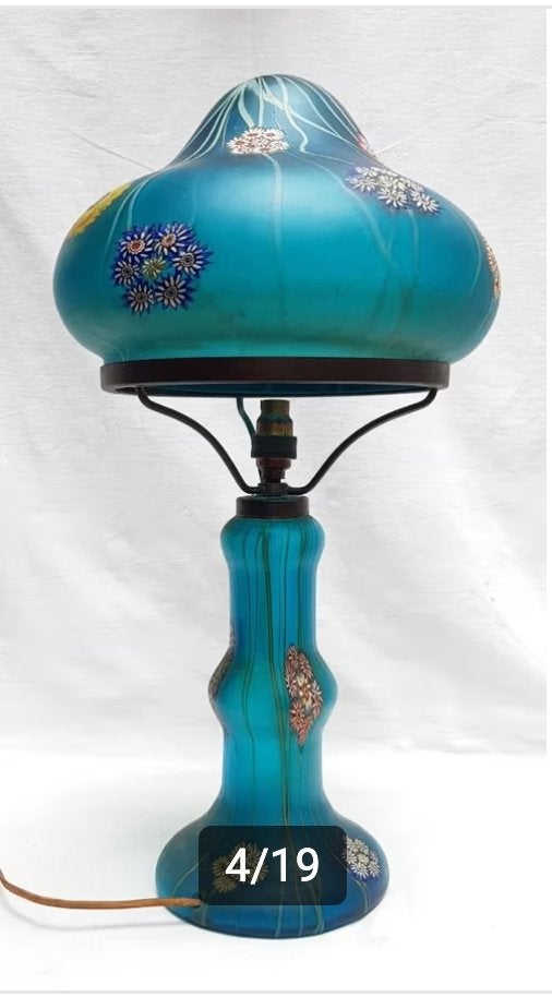Fratelli Toso - Murano - Millefiori - Paddenstoellamp., Ophalen of Verzenden