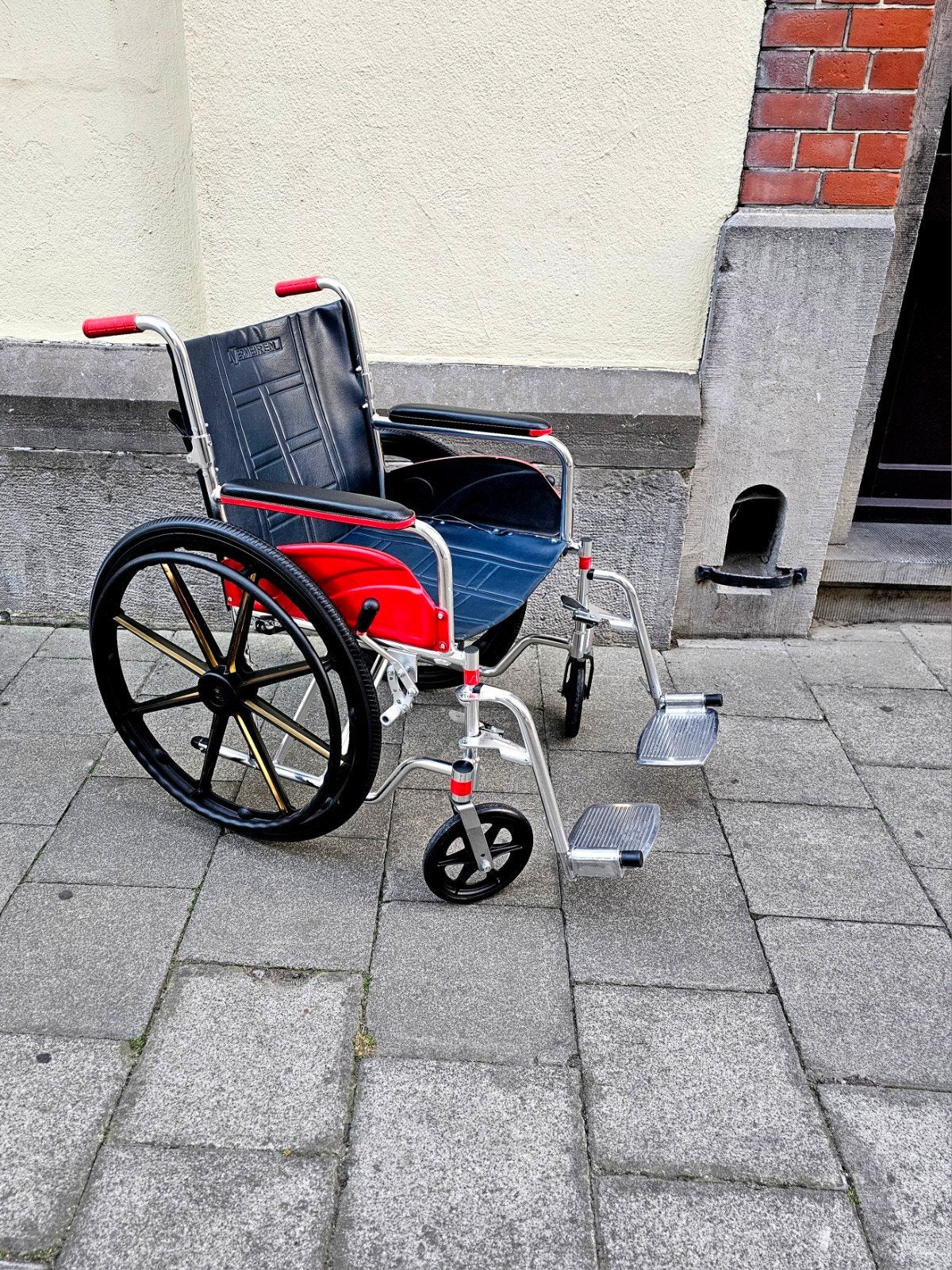 Vermeiren Chrome Rolstoel 708, Diversen, Ophalen, Inklapbaar, Zo goed als nieuw, Duwrolstoel