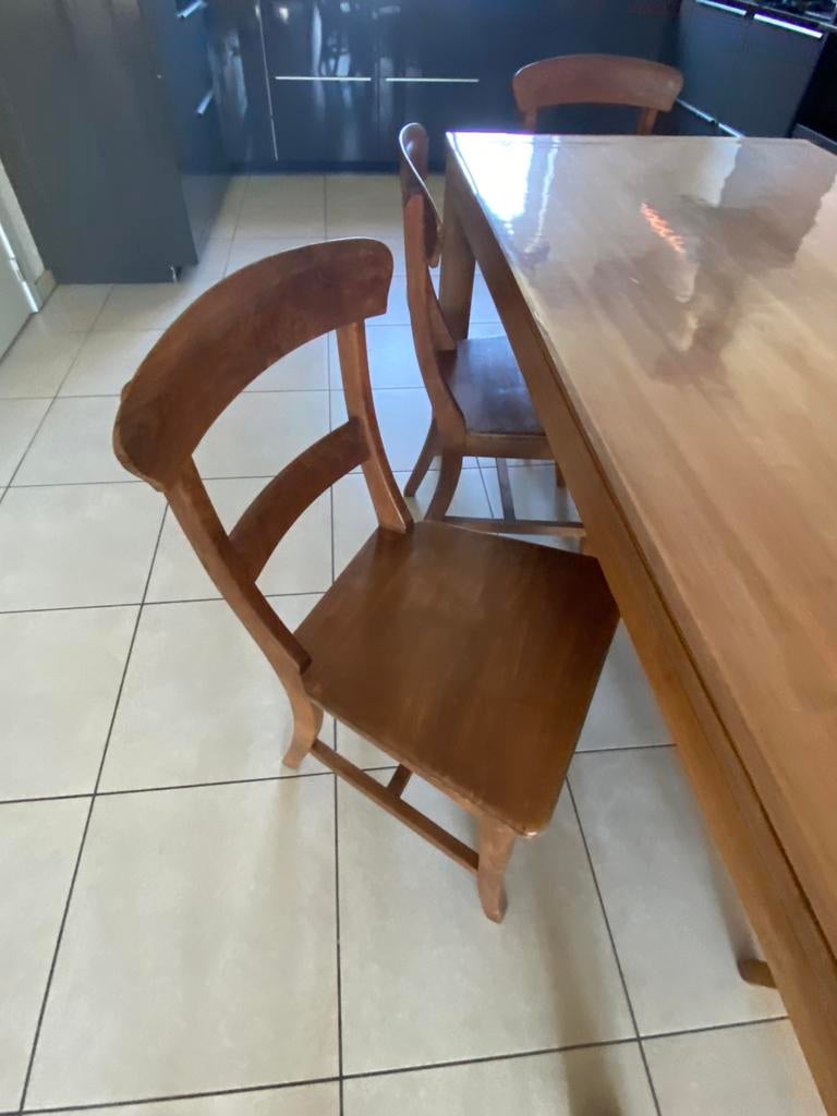 6 Teak stoelen, Enlèvement, Utilisé