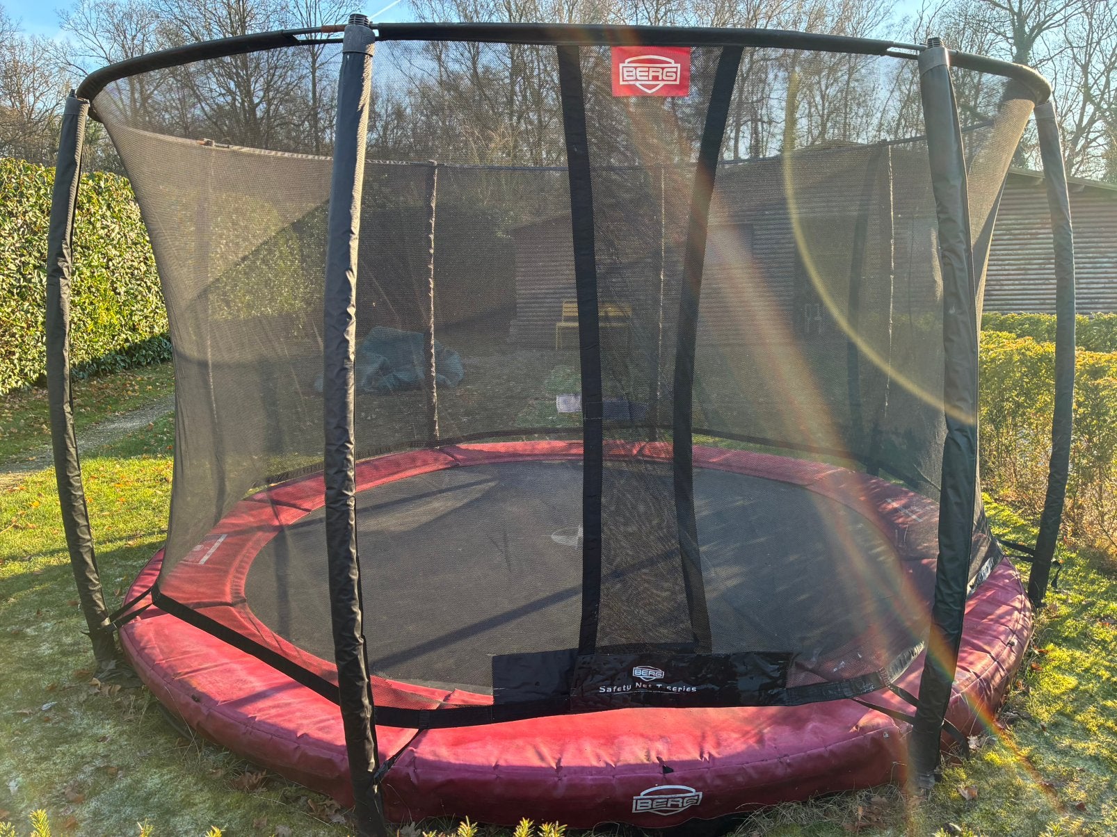 Trampoline Berg 3,80 m inground., Enlèvement, Utilisé