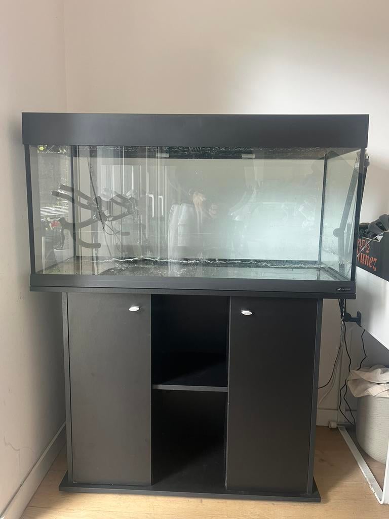 Aquarium Ferplast Dubai 100 190L + Meubel & JBL Filter, Dieren en Toebehoren, Ophalen, Gebruikt, Inclusief deksel, Overige merken