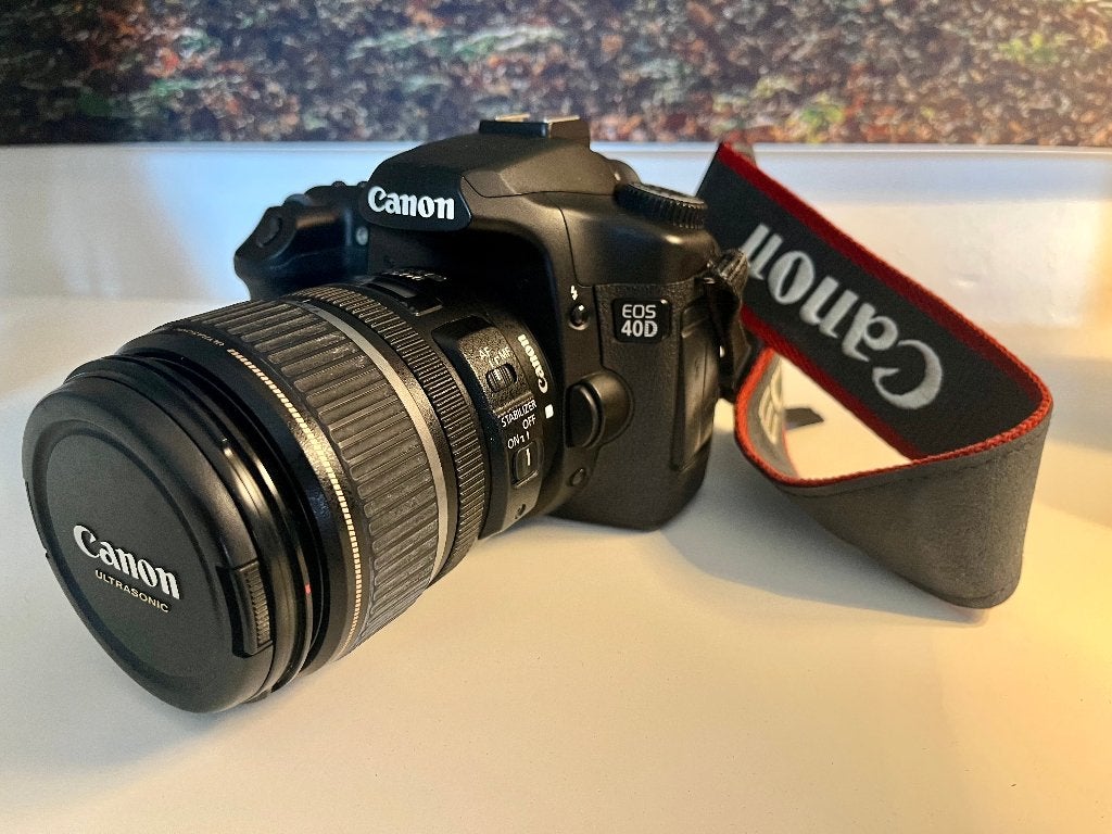 Complete Canon EOS 40D set, 2 lenzen, Sigma flitser, Tas, Ophalen, Spiegelreflex, 10 megapixels, Zo goed als nieuw