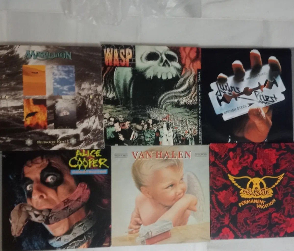 HEAVY METAL EN ROCK 6 X LP SET, CD & DVD, Vinyles | Hardrock & Metal, Enlèvement ou Envoi, Heavy metal, LP