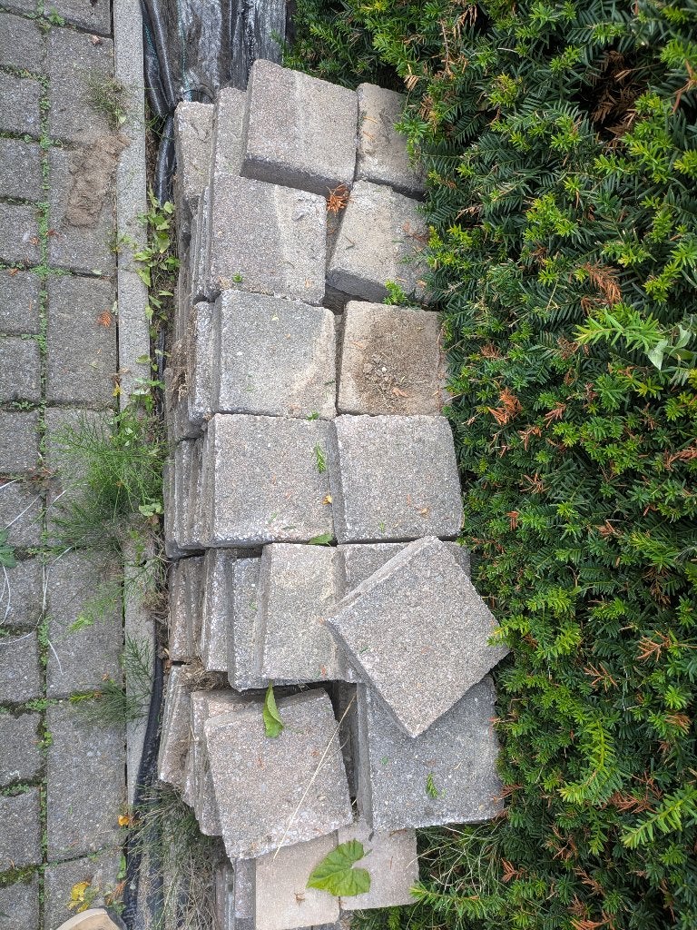 Klinkers, Béton, Enlèvement, Utilisé, Briques