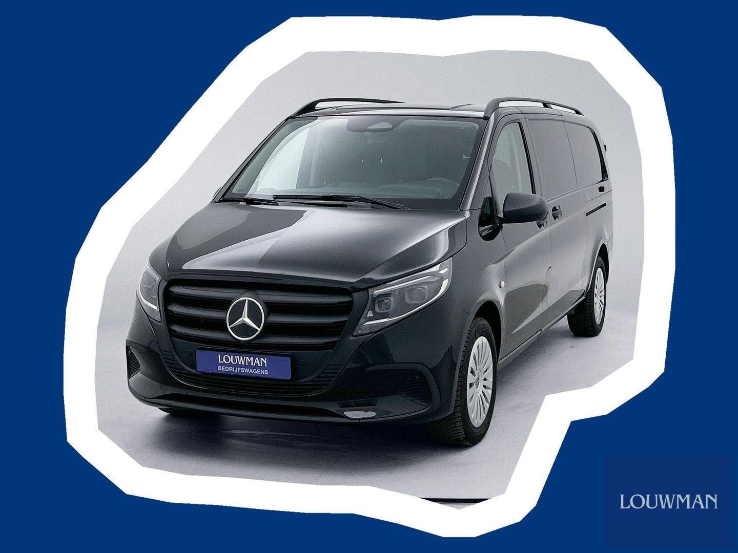 Mercedes-Benz Vito 119 CDI Extra Lang Dubbele Schuifdeur Mul, Auto's, Bestelwagens en Lichte vracht, Automaat, Zwart, Mercedes-Benz