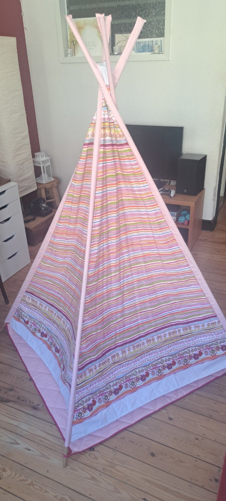 Tipi pour enfants, Ophalen