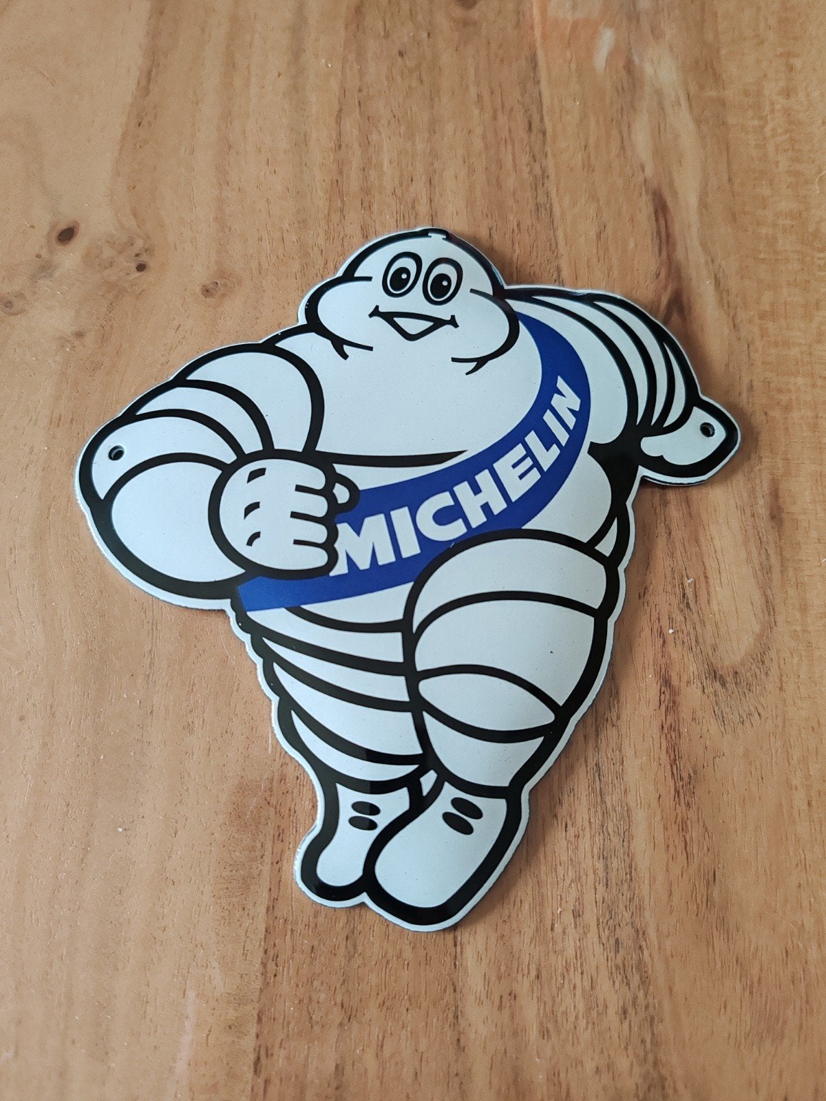 Geëmailleerde Michelin-plaat, Ophalen of Verzenden, Zo goed als nieuw, Reclamebord