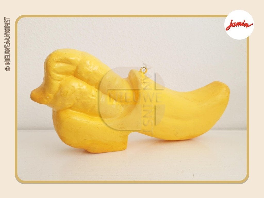 Nostalgisch geel/oranje Jamin XXL schuimpje schoen wortel 25, Envoi, Comme neuf