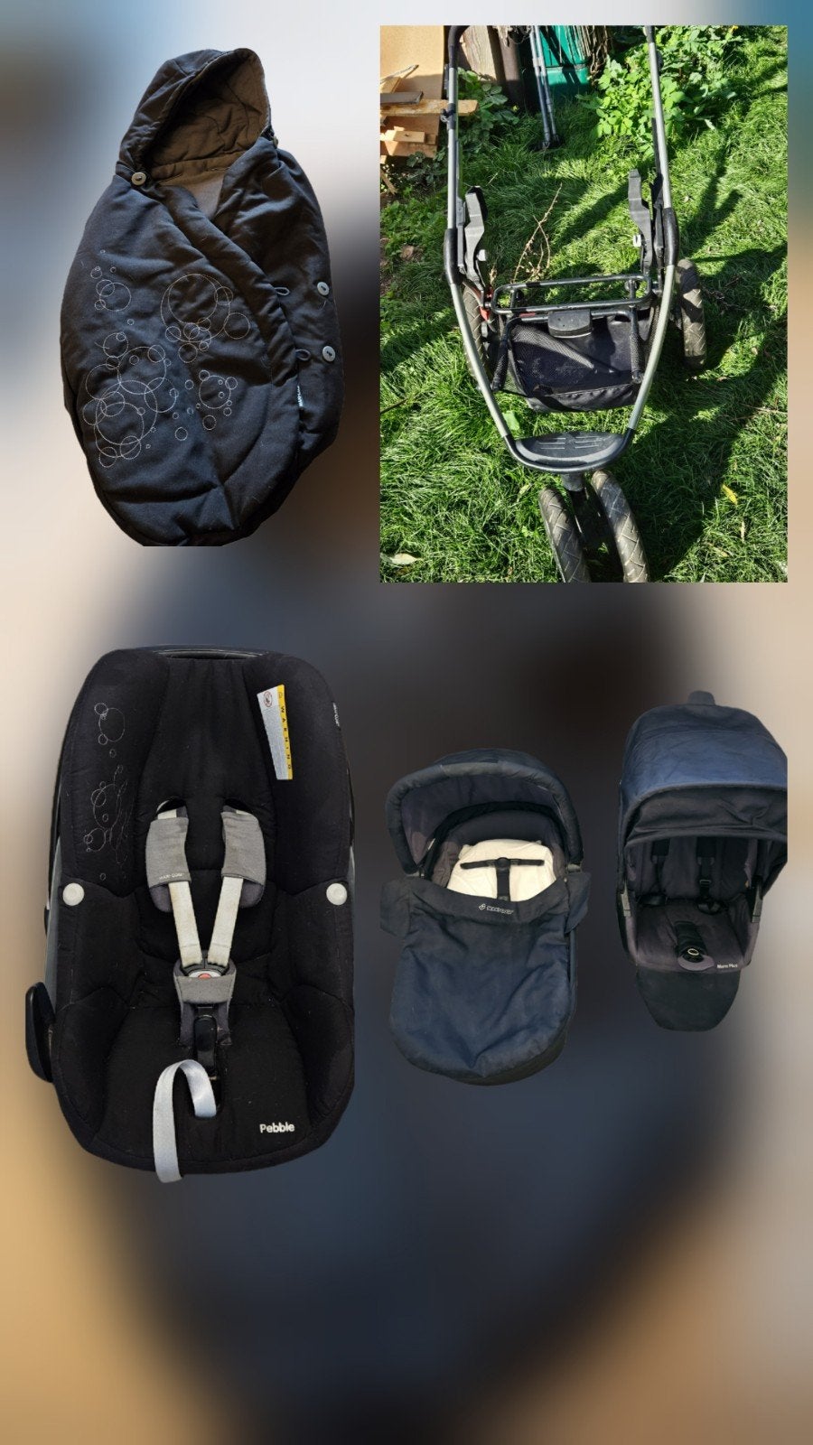 3 in 1 kinderwagen. maxi cosi mura plus, Enlèvement, Utilisé, Maxi-Cosi, Dossier réglable
