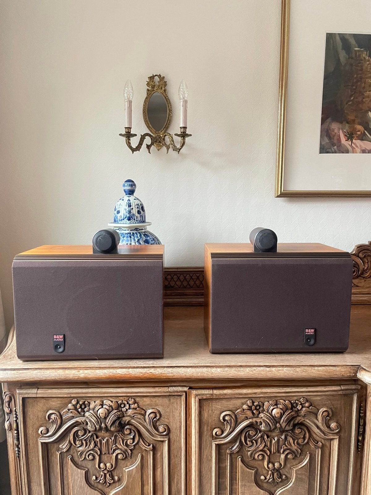 Bowers & Wilkins B&W 805 Matrix luidsprekerset - vintage, Ophalen, Gebruikt, Bowers & Wilkins (B&W)