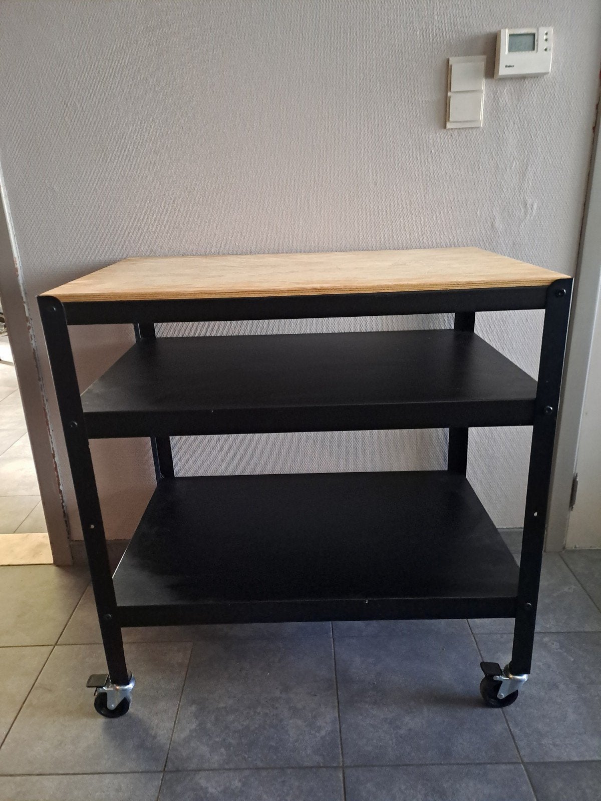 verrijdbare werkbank bror ikea, 50 tot 100 cm, Zo goed als nieuw, Rechthoekig, 50 tot 75 cm