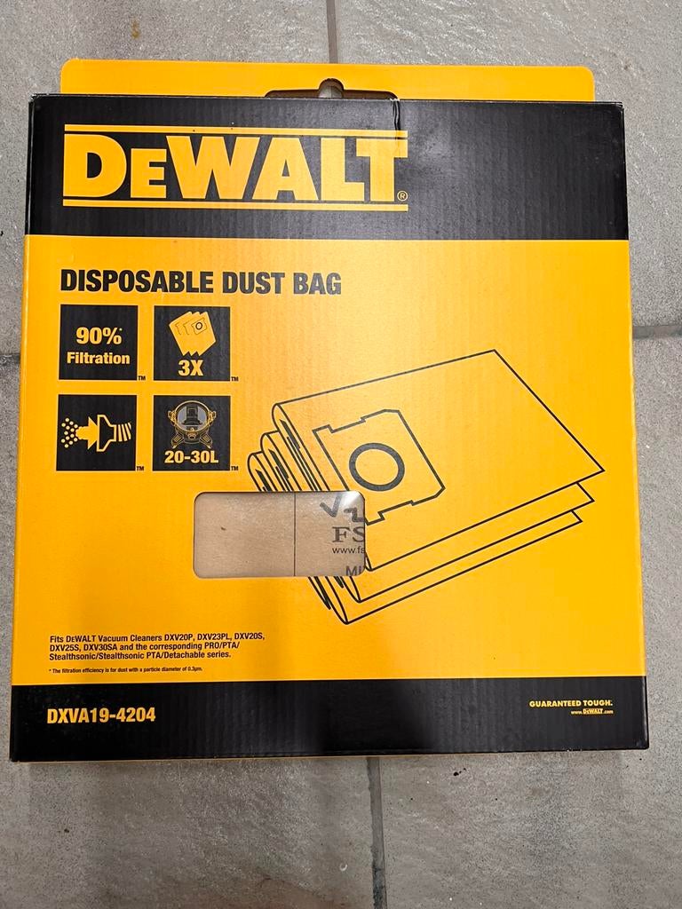 Sacs aspirateur à poussière DEWALT, Enlèvement, Comme neuf, Sac à poussière