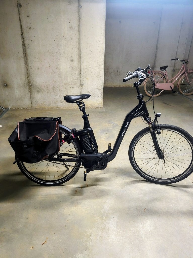 Flyer elektrische fiets, Vélos & Vélomoteurs, Vélos électriques, Utilisé, Autres marques, 50 km par batterie ou plus, Enlèvement