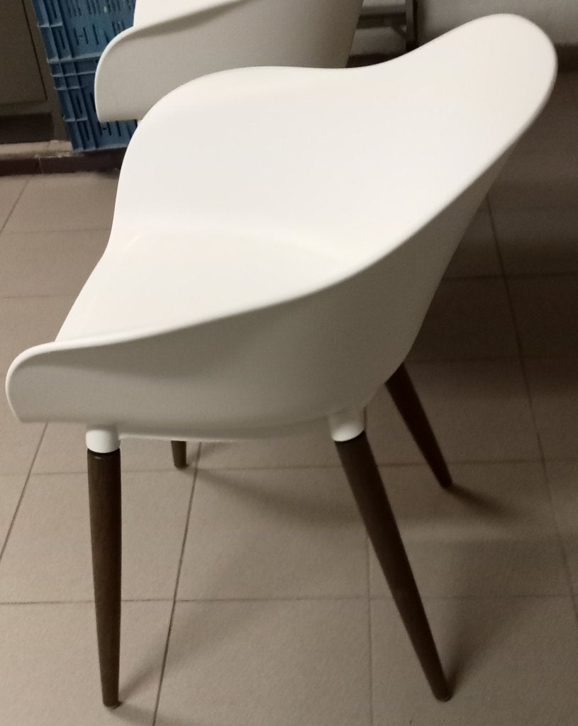 Chaises, Enlèvement, Comme neuf, Blanc, Deux