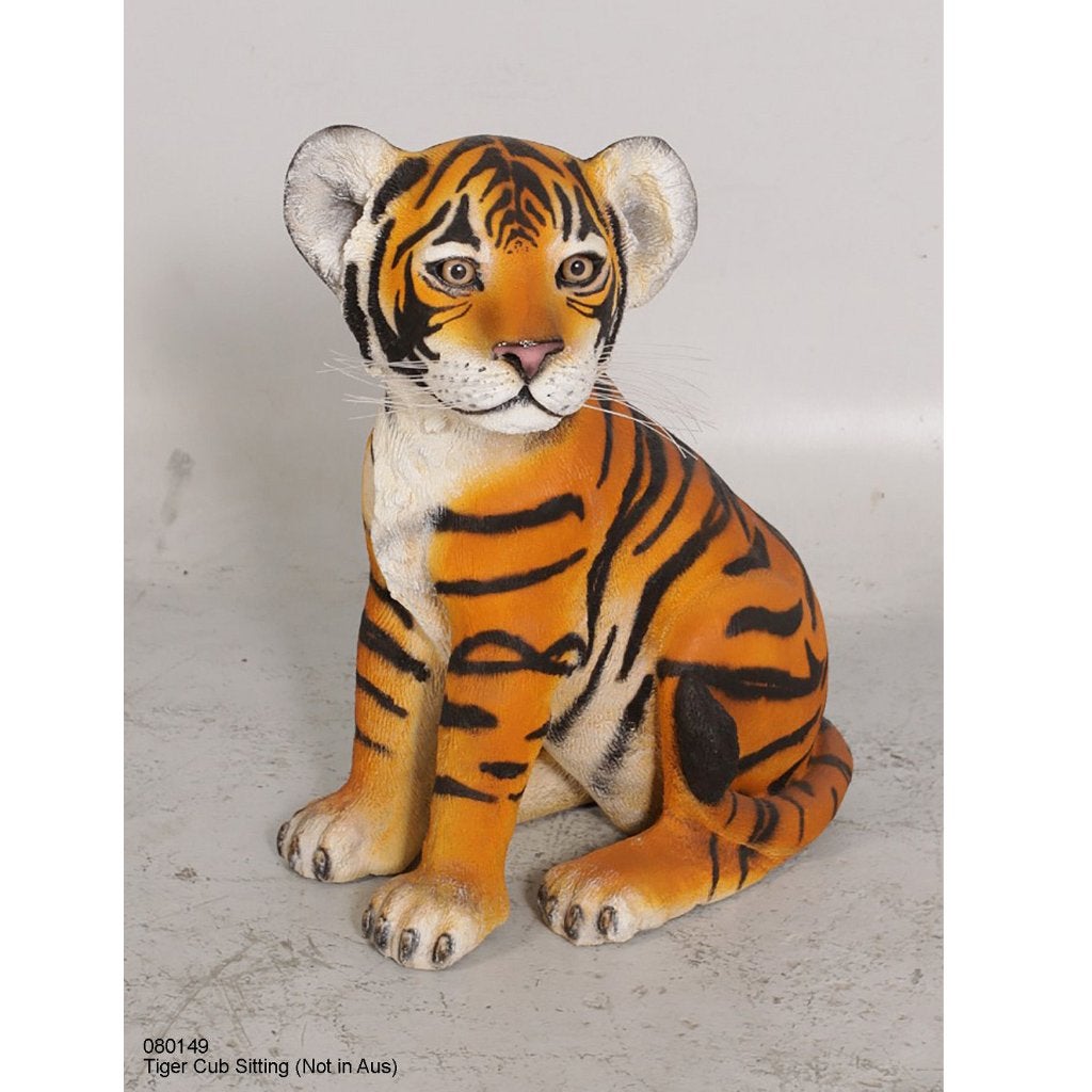 Zittende tijger — Tijgerbeeld, hoogte 53 cm, Ophalen, Nieuw