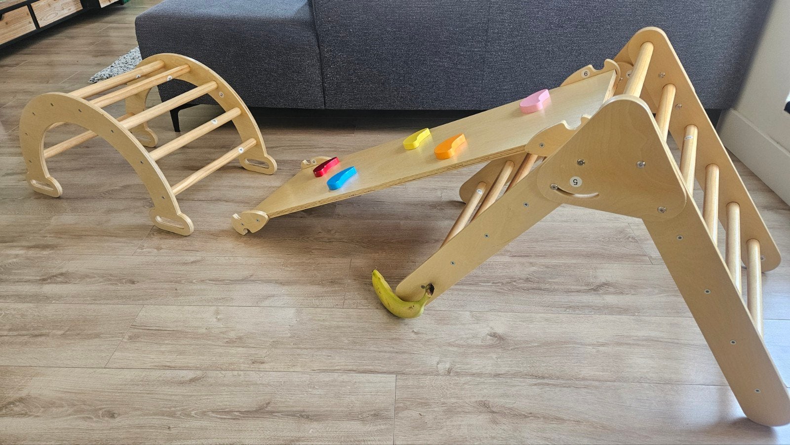 Motricity houten pilaardriehoek, Kinderen en Baby's, Ophalen, Gebruikt