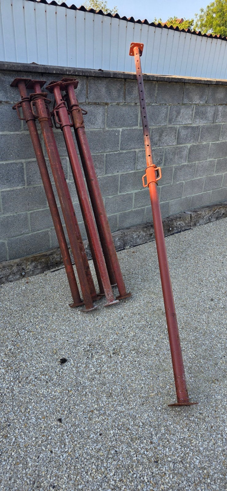 Etançons 160cm à 290cm, Bricolage & Construction, Échafaudages, Enlèvement, Utilisé