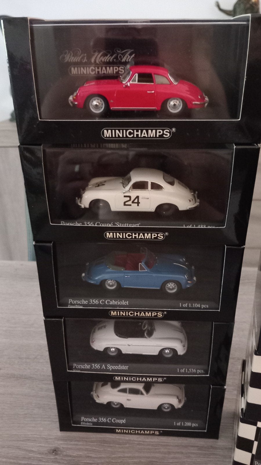 Minichamps Porsche 356 set van 5 ( 1:43 ), Ophalen, Nieuw, Auto, MiniChamps