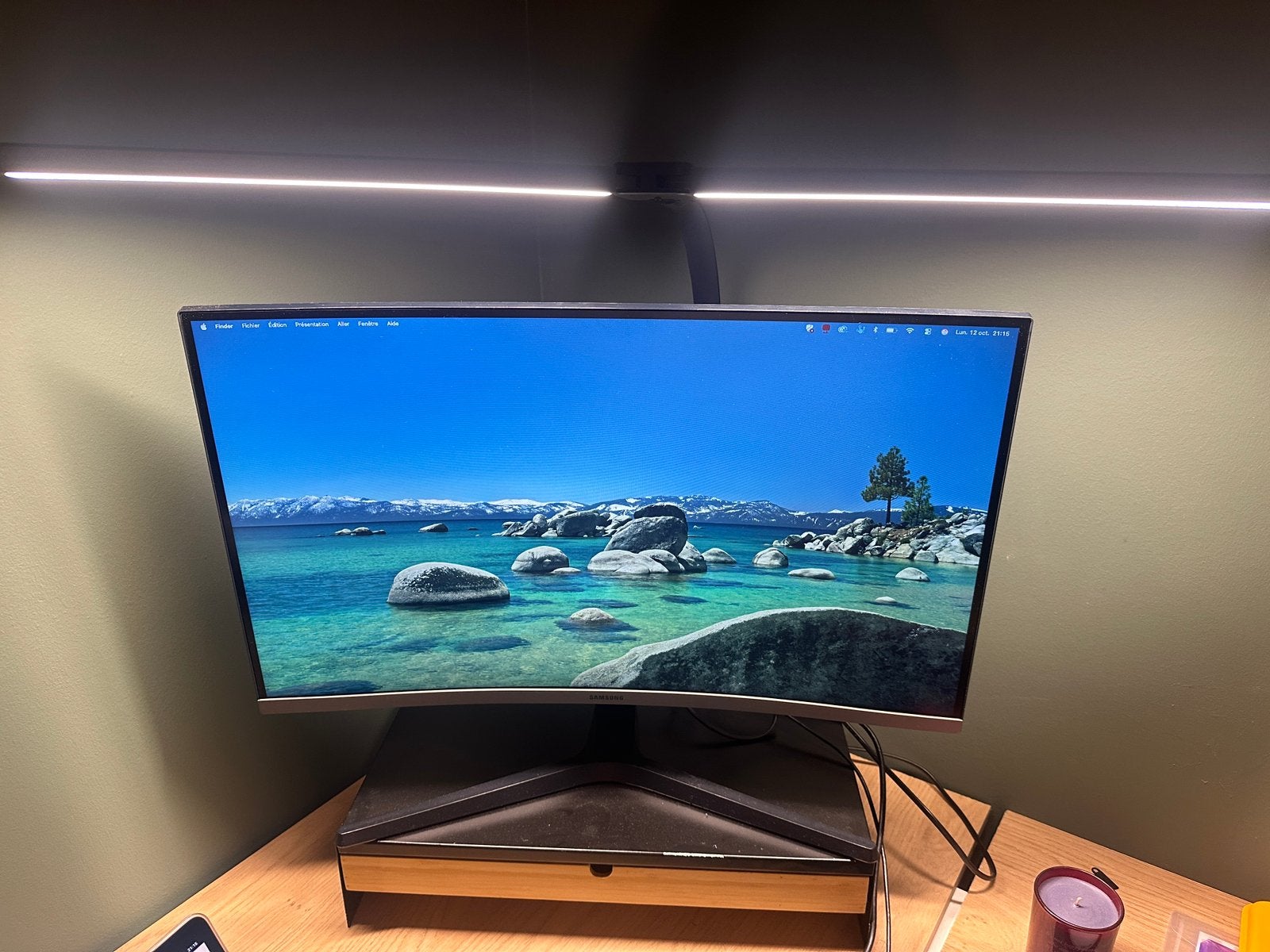 Lampe LED de bureau pour écran PC, Enlèvement, Comme neuf, Moderne