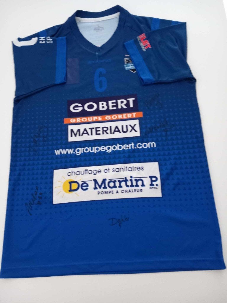 40€ Maillot dédicacé Futsal Team Charleroi taille L - neuf, Taille L, Enlèvement ou Envoi, Neuf, Maillot