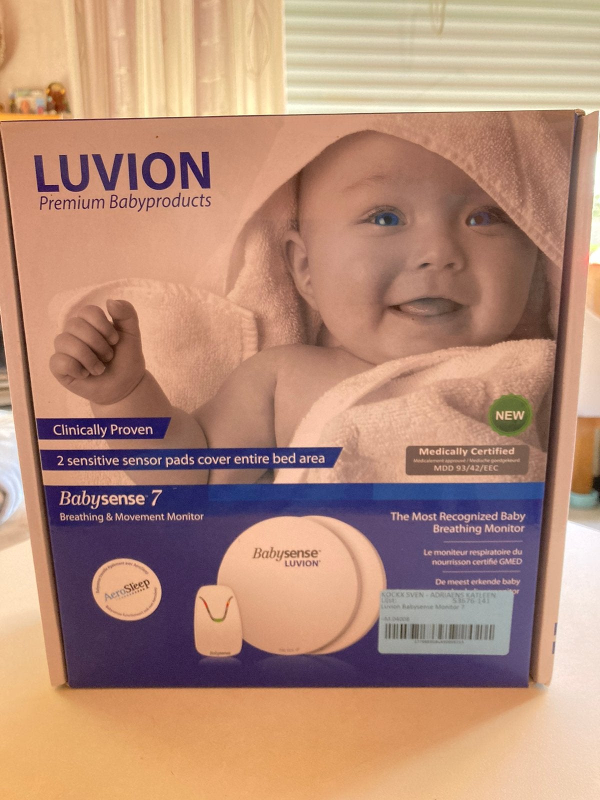 Luvion Babysense 7 - ademhaling- en bewegingsensor, Enlèvement, Comme neuf