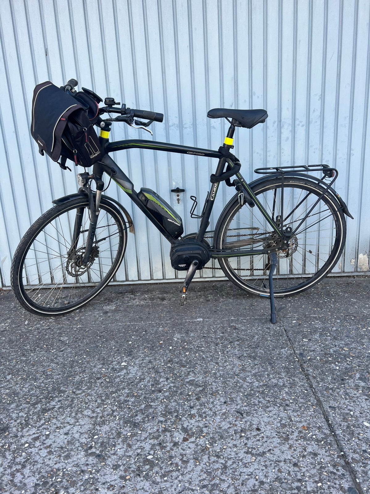 Elektrische heren fiets oxford met shimano middenmotor, Fietsen en Brommers, Elektrische fietsen, Ophalen, Zo goed als nieuw