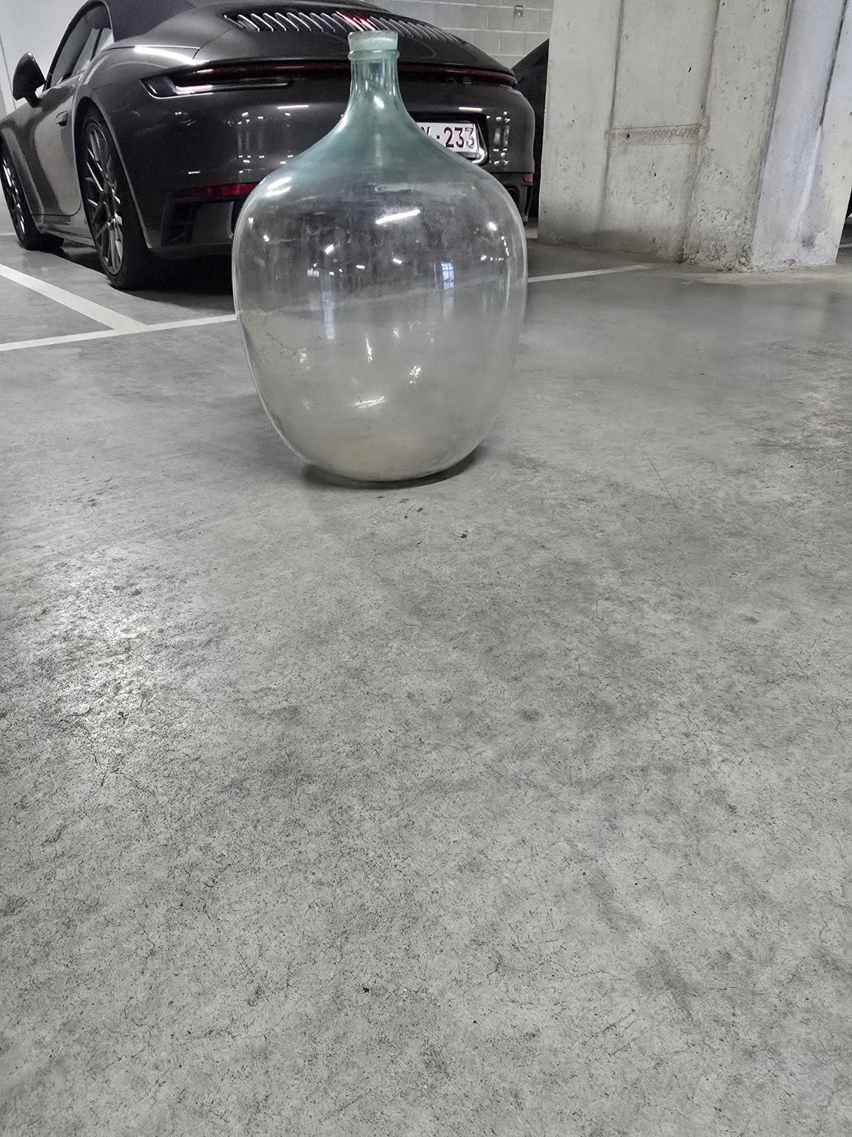 glazen fles, Enlèvement