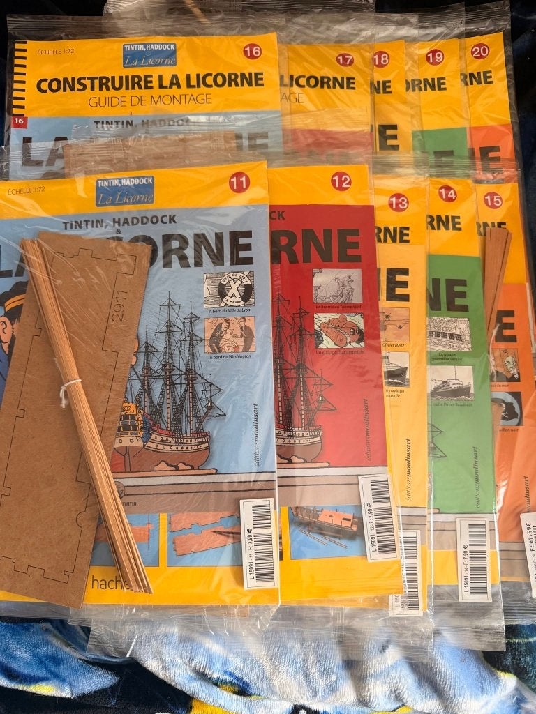 Tintin construite la licorne vol 11 à 79 (neuf), Enlèvement ou Envoi, Tintin, Neuf
