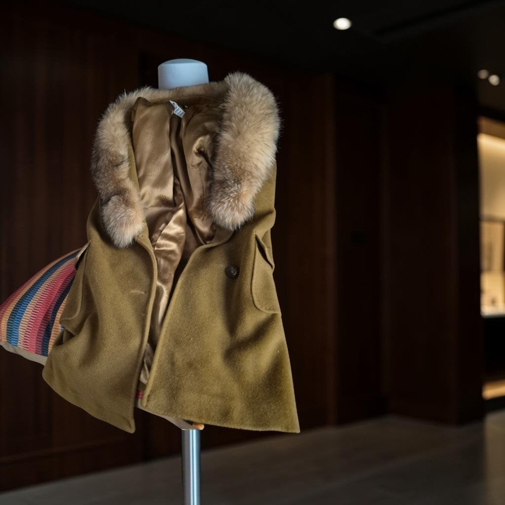 manteau, col en fourrure, Enlèvement ou Envoi