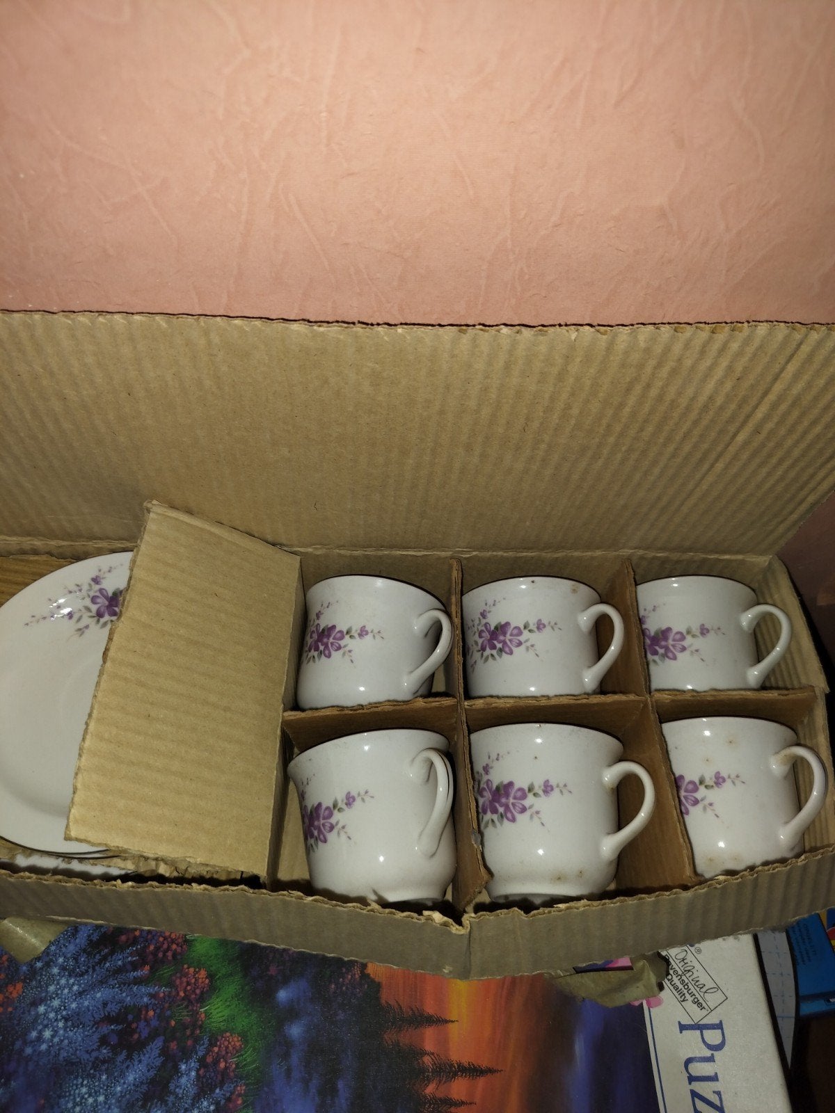 Mooie retro koffie tassen en onderstassen, Ophalen