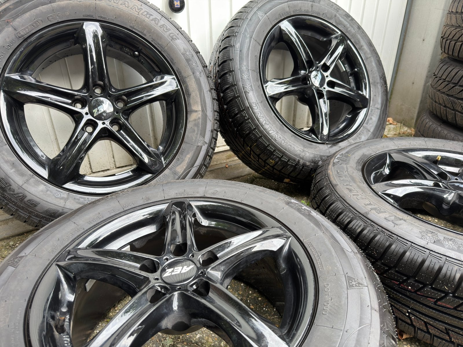 Paire de roues complète 215/65 R16 102H, Autos : Pièces & Accessoires, Enlèvement, Pneus hiver, Pneu(s)