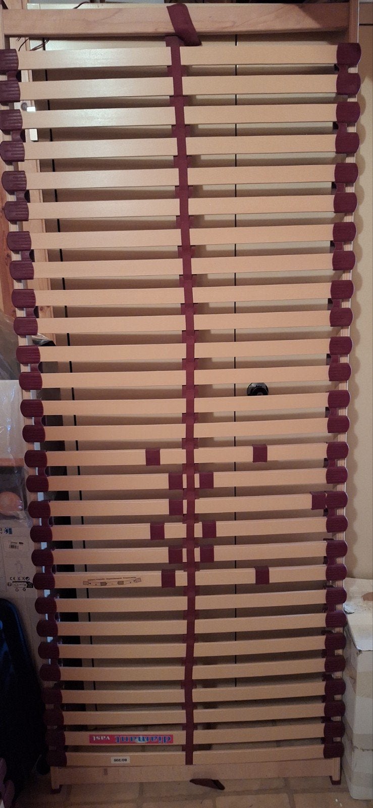 Sommiers à lattes ergonomiques réglables 2x80x200cm, Maison & Meubles, Comme neuf, Sommier, 200 cm, Enlèvement