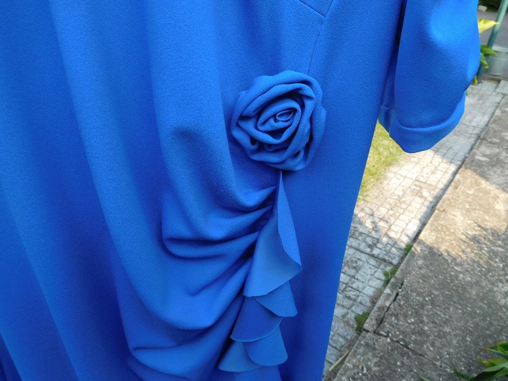gelegenheidskleed, Kleding | Dames, Ophalen, Zo goed als nieuw, Maat 38/40 (M), Blauw