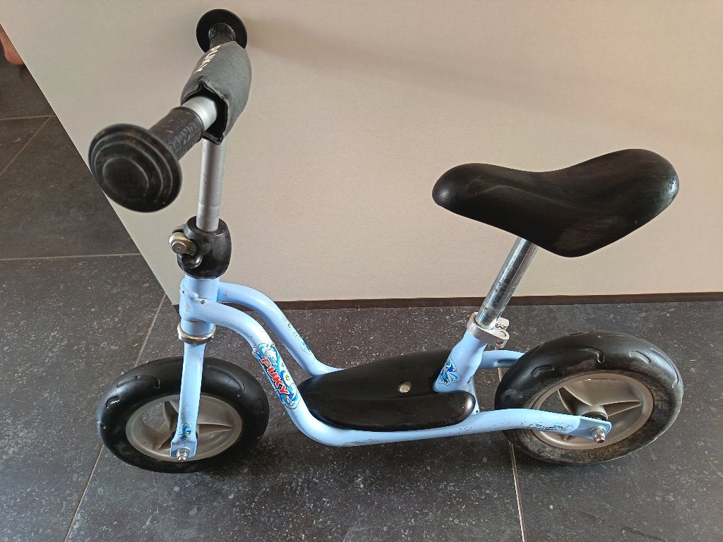 Draisienne Puki, Enlèvement, Utilisé, Vélo d'équilibre