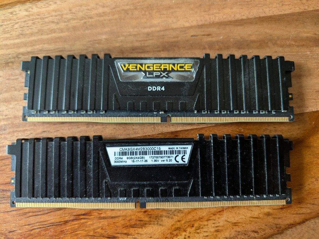 Corsair Vengeance LPX 8GB (2x4GB) DDR4 3000MHz RAM, Ophalen, Gebruikt, DDR4, 8 GB