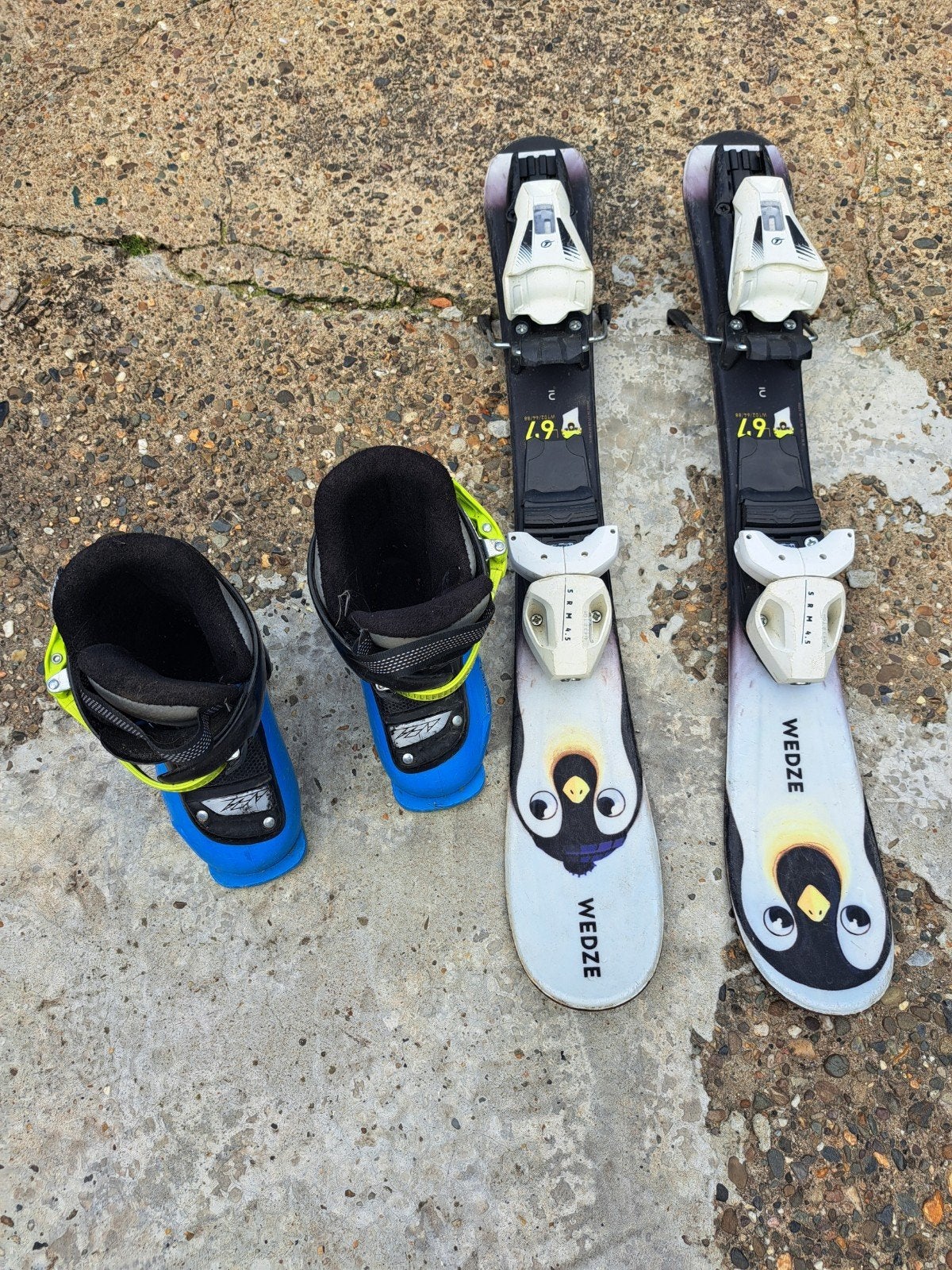 skilatten en botten kind, Sport en Fitness, Skiën en Langlaufen, Ophalen