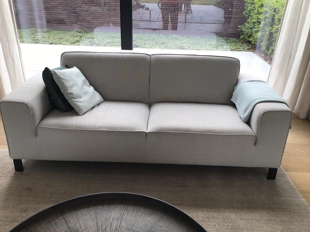 Zetel tweezit, Maison & Meubles, Canapés | Salons, 75 à 100 cm, Comme neuf, Enlèvement, Tissus
