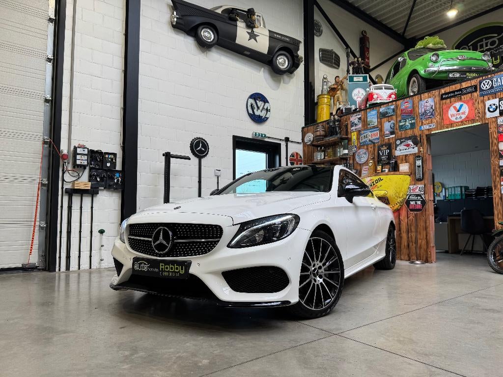 MERCEDES C180 COUPE - AMG-LINE - 59.000 KM - TOPSTAAT -, Autos, Cuir, Achat, Entreprise, Entretenue par le concessionnaire