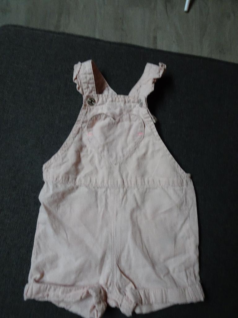 Lichtroze salopette (H&M) Maat 80, Kinderen en Baby's, Babykleding | Maat 80, Meisje, H&M, Ophalen of Verzenden, Zo goed als nieuw