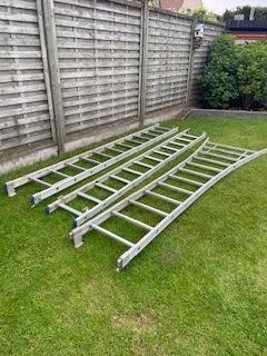 ladder, Doe-het-zelf en Bouw, Ladders en Trappen, Ophalen, Ladder, Opvouwbaar of Inschuifbaar, 4 meter of meer
