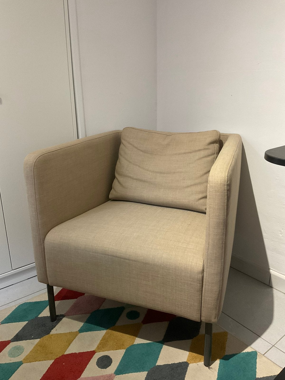1 persoonszetel/ fauteuil, Ophalen, Zo goed als nieuw, Eenpersoons