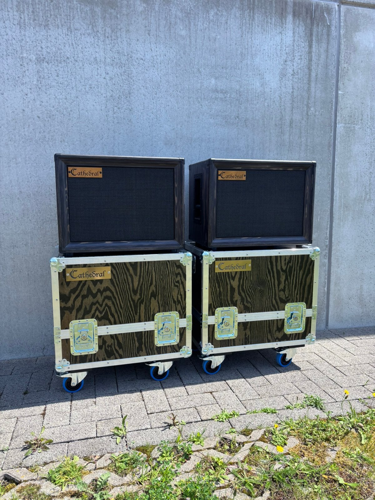 2 2x12” Cathedral gitaar cabs met Celestion redback + case, Ophalen of Verzenden, Zo goed als nieuw, Overige typen